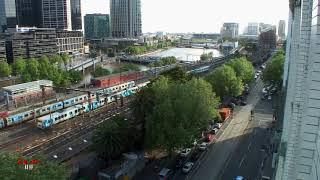 Flinders St Melbourne | Rail Road & Yarra River Activity 2013 | Timelapse