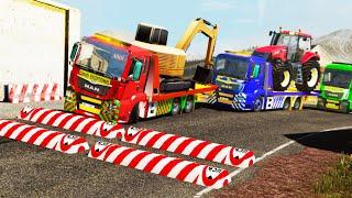 Trucks vs Speed Bumps #9 | BeamNG.DRIVE