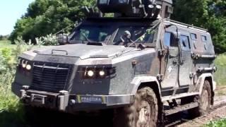 Off-road test of new Ukrainian Kozak 2M multi-purpose armoured vehicle