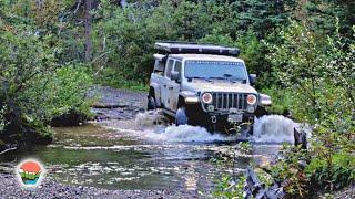 FLOODED ROADS! WE HAD TO GO HIGHER!!! Cinematic Off Road Jeep Gladiator Ecodiesel