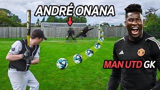 ANDRE ONANA VS BASEBALL BATTER (Can he save a 195km/h ball??)