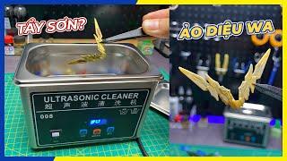 Thực hư Máy tẩy rửa siêu âm làm sạch part mô hình Gundam, có thể tẩy sơn Mini 008 Ultrasonic Cleaner