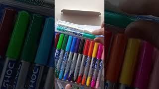 Doms Brush Pens Unboxing Video // brush pen 13+1 // unboxing & review brush pens video // colourfull