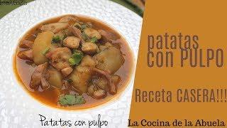 Patatas con pulpo  La Cocina de la Abuela