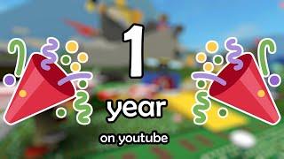 1 year on youtube