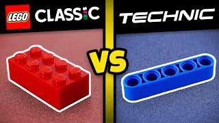 Lego Bricks vs Lego Technic, What's the Difference?