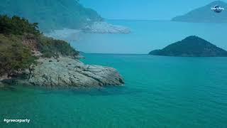 PARADISE BEACH THASSOS GREECE 4K DRONE