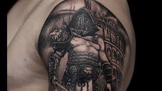 Gladiator tattoo-tattoo time lapse