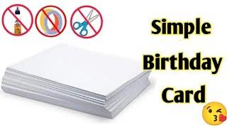 Cute  Easy Birthday greeting card making/Birthday card/ Handmade birthday greeting card idea 2024