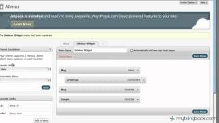 Learn Wordpress 12- Sidebar Custom Menu Widget