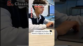 Ranking Embarrassing Ringtone Prank  #funnyshorts #ringtone #prank