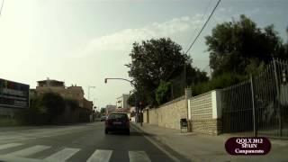 050 SPAIN 2012 Campamento - Street view car Driving Through TOFIL WORLD'S ROADS DRIVING