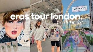 ERAS Tour London UK | Taylor Swift murals | Getting our merch, moving around Wembley & fit check