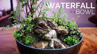 Magical Mini Waterfall in a Bowl ( DIY Nature Scape)