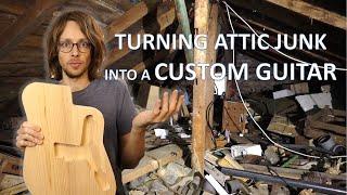 Attic Treasure Hunt! - Making a custom Electric Guitar - E01 Body, Pickguard and Electronics