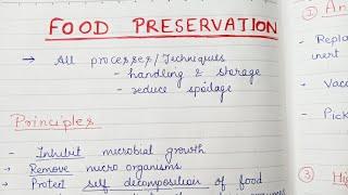 Food Preservation: Principles and Methods