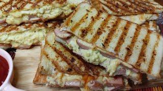 Egg and Sausage Sandwich Recipe | Grilled Egg Sandwich Recipe | Kitchen Goodies by Shani