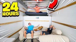 SPENDING 24 HOURS IN A MOVING TRUCK!