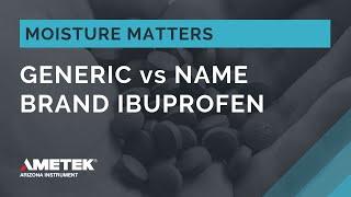 Ibuprofen Moisture Matters