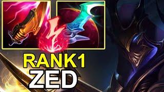 LOL CN BEST ZED - Fanren Zed vs Tristana Master - Challenger Zed Gameplay S14.20