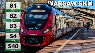  Warsaw SKM / Warsaw S-Bahn - All the Lines (S1/S2/S3/S4/S40) (2024) [4K]