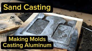 Making Sand Molds for Metal Casting - How to make - Casting Aluminum