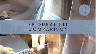 Epidural Kit Comparison - BBraun vs Arrow vs Pajunk