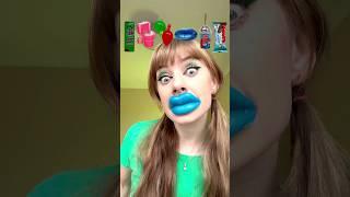 ASMR Emoji Sour Candy, Chewy Lips, Jelly Fruits Mukbang #shorts