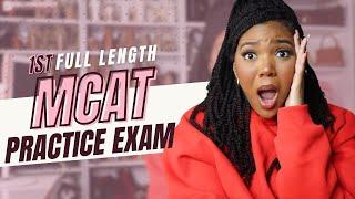 TAKING MY FIRST MCAT FULL LENGTH PRACTICE EXAM! | Becoming Dr  Brelynn