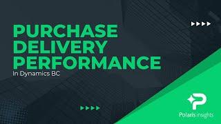 Dynamics BC Jumpstart Package:  Purchase Order Performance