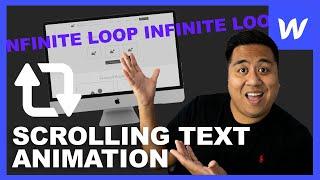 How to Create a Scrolling Text Animation (Infinite Loop) - Webflow Tutorial