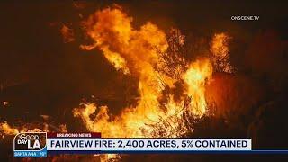 Fairview Fire burning in Hemet