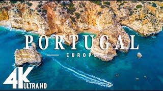 FLYING OVER PORTUGAL (4K UHD) - Beautiful Nature Scenery with Relaxing Music - 4K Video Ultra HD