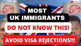 BEFORE APPLYING FOR UK VISITOR VISA FOR YOUR FAMILY AS AN IMMIGRANT | WATCH THIS | REJECTION SPREE!