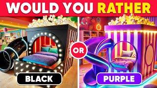 Would You Rather - BLACK or PURPLE  Daily Quiz