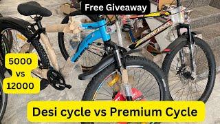 Desi Cycle vs Premium Brand Cycle | Cycle free giveaway