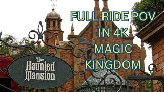 Haunted Mansion Full Ride POV in 4k Magic Kingdom|Walt Disney World January 2025