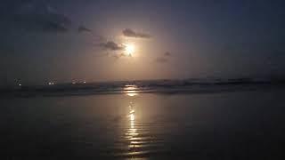 Full Moon at Beach  Amazing View ~ Relaxing Video ~ YTC Uzma Clicks