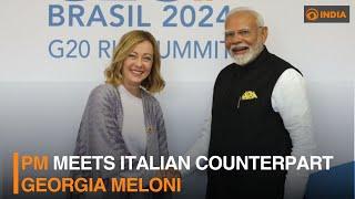 PM meets Italian counterpart Georgia Meloni | DD India