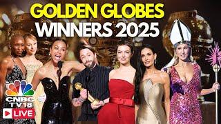 Golden Globes 2025 LIVE: Golden Globe Winners Speak Backstage | 2025 Golden Globe Awards LIVE | N18G