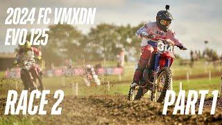 Farleigh Castle VMXdN 2024. EVO 125 Race 2. GOPRO 360!