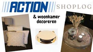 action shoplog & woonkamer decoreren