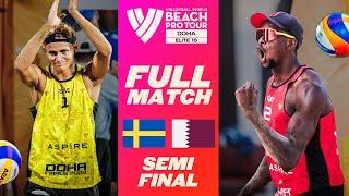 Olympic Champs almost get beaten  Åhman/Hellvig vs. Cherif/Ahmed | Semi-Finals | BPT Finals 23