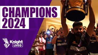 Shreyas Iyer and team celebrating the win in Final | #KnightsTV | TATA IPL 2024