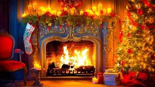 Relaxing Christmas Fireplace Music  Christmas Ambience, Christmas Background