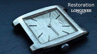 Restoration of a Vintage Longines Mechanical Swiss Watch - Manual work  - 1970s - ASMR