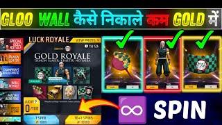 Demon Slayer Gold Royale Bundle & Gloowall Skin kitna spin mein nikalega Gloowall Skin Gold Royale ?