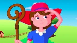 Little Bo Peep Has Lost Her Sheep Nursery Rhyme | Cartoon Animation Songs For Children