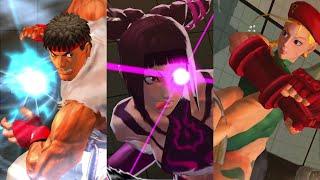 Super Street Fighter IV - All Ultra Combo (3DS)