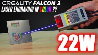 INCREDIBLE!! This Creality Falcon 2 Laser engraver, VERY POWERFUL AND FAST